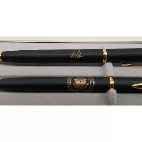 Al Gore Vice President Signature Pen & Pencil Set With Presentation Box 