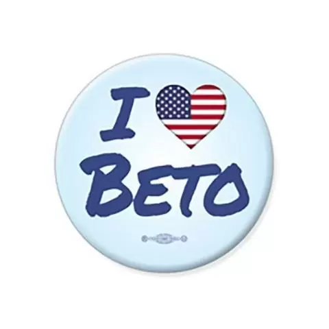 BETO 2020  2 1/4" Pinback Button Beto O'Rourke for President 