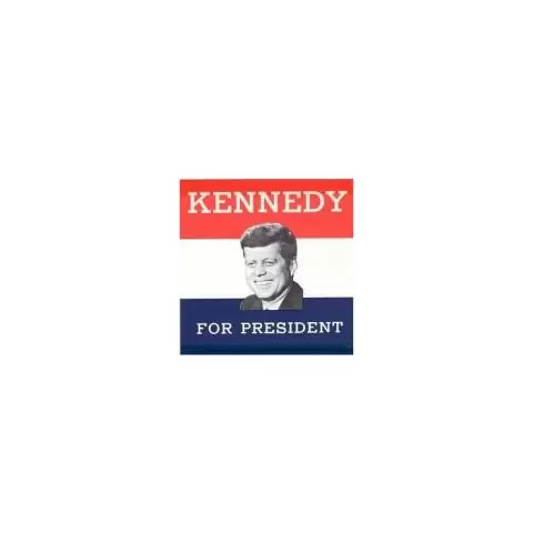 Kennedy Campaign Window Sticker 1960 VINTAGE! Official John F 