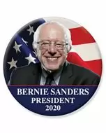 2020 Bernie Sanders For President Rainbow Button