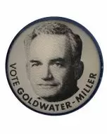1964 Goldwater Miller Large Day Glow Bumper Sticker 