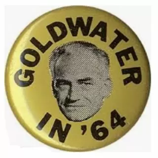 3355 Unusual 1964 Barry Goldwater for President Button 