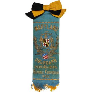 1892 Republican National Convention Ribbon Badge