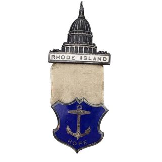 1912 Republican National Convention Rhode Island Badge