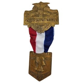 1932 Hoover Republican National Convention Ass't Sgt-At-Arms Badge