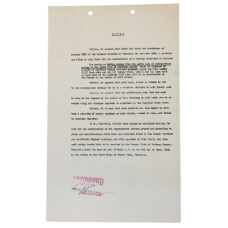 1932 Judicial Order Signed By Judge and Future President Harry Truman