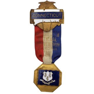 1948 Republican National Convention Connecticut Badge