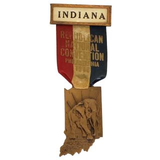 1948 Republican National Convention Indiana Badge (Thomas Dewey)