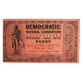 1952 Democratic convention souvenir 