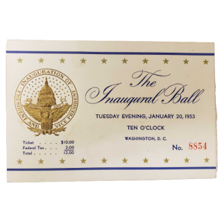 1953 Eisenhower Inaugural Ball Ticket