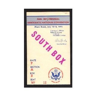 1972 Democratic Convention Credentials
