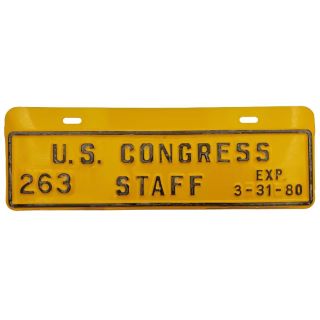 US Senate License Plate