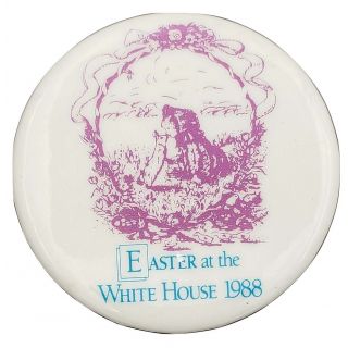 1988 Easter At The White House Easter Button