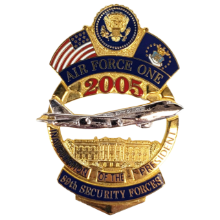 2005 George Bush Inaugural Air Force One Police Badge