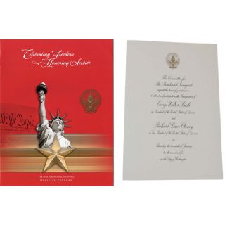 2005 President George W. Bush Inauguration Program & Invitation