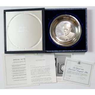 1974 Official Gerald Ford Sterling Silver Presidential Inaugural Plate