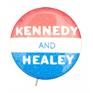 Kennedy and Healey Button