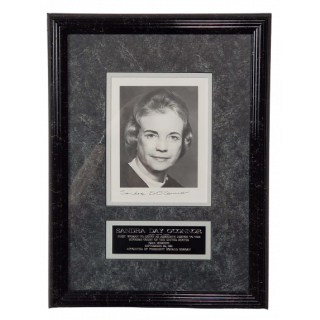 Sandra Day O'Connor Signed Photograph Framed