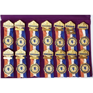 1968 Superb Collection of 14 Different Democratic Convention Badges