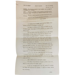1950 Truman Declares National Historic Speech Regarding Soviet Union & Korean War -Media Release