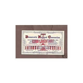 John F. Kennedy Ticket 1960 Democratic Convention