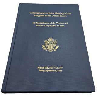 Congressional Gift "Remembrance of the Victims and Heroes of September 11 2001" 9/11