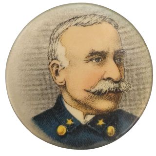 1890s Admiral Dewey Pinback Whitehead & Hoag Button