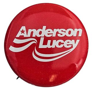 1980 John Anderson and Patrick Lucey Campaign Button