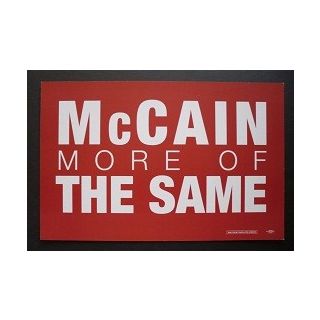 Anti McCain campaign poster