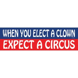 Anti Donald Trump Bumper Sticker Clowns