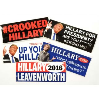 Crooked Hillary Anti Hillary Clinton Political Bumper sticker