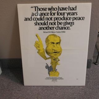 Anti Nixon Anti Vietnam War Poster