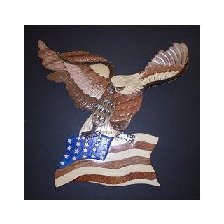 Bald Eagle & Flag Plaque