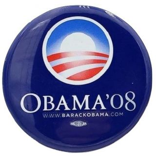 Barack Obama 2008 Classic Button Blue 2  1