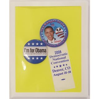 "America's First Family" Campaign Button 2008 Barack Obama 3" xmas 