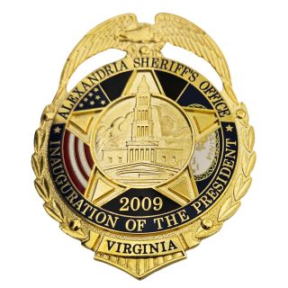 2009 Barack Obama Inauguration Virginia Sheriff's Police Badge
