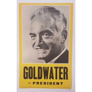 Barry Goldwater For President New York Republican Committee Official Poster 1