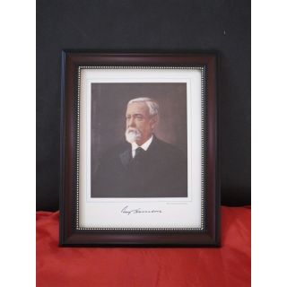 Benjamin Harrison framed portrait