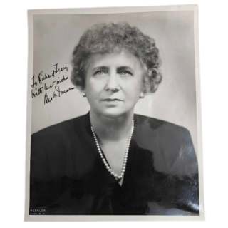 First Lady Bess Truman Signed and Inscribed Photograph