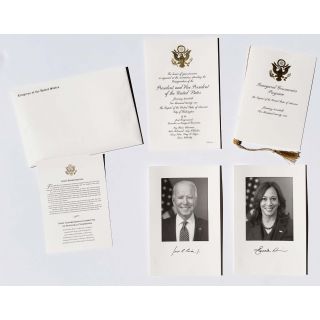 2021 Joe Biden Kamala Harris Congressional Inaugural Invitation & Program Set