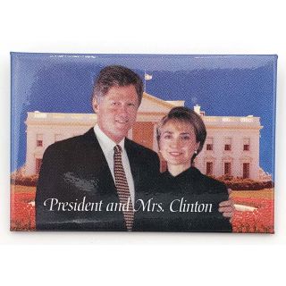 1993 Bill & Hillary Clinton Inauguration Button