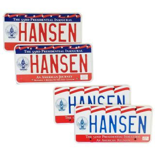 1993 & 1997 Clinton Inauguration Official License Plate Sets