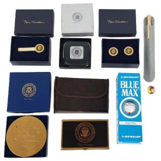 1990's  President Bill Clinton Eight Different White House Gift Collectibles