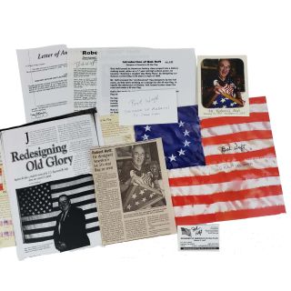 Bob Heft Supposed Designer of America's 50 Star Flag Signed Collection