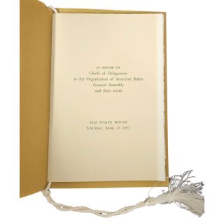 1972 Nixon White House Dinner Program for Organization of American States - Birgit Nilsson