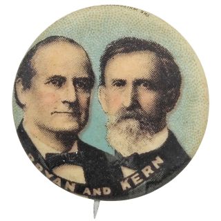 1908 Bryan and Kern Campaign Button