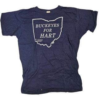 1988 Gary Hart "Buckeyes For Hart" Ohio Campaign T-Shirt
