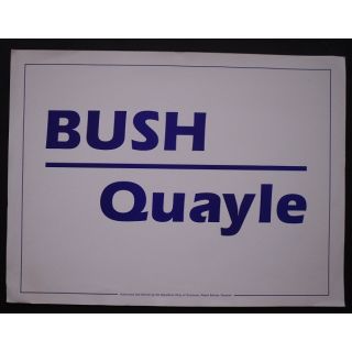 Bush Quayle Poster