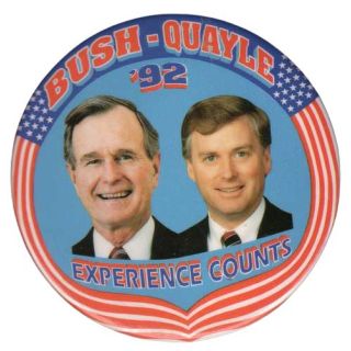 Bush Quayle 92 Button