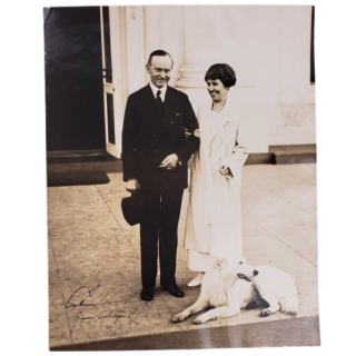 Calvin Coolidge and First Lady Grace Coolidge Large Sized Photograph 